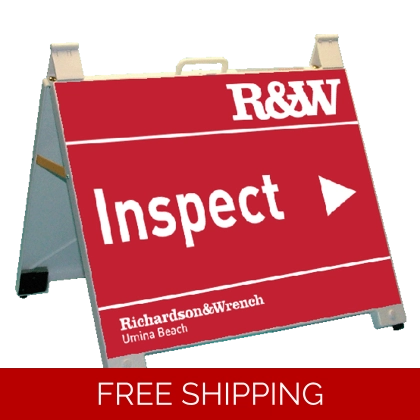 Richardson & Wrench Inspect Portable 60x45cm A-Frame White